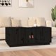vidaXL vidaXL Stolik kawowy, czarny, 100x50x41 cm, lite drewno sosnowe
