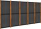 vidaXL vidaXL Parawan 5-panelowy, czarny, 350 x 180 cm