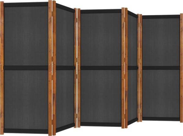 vidaXL vidaXL Parawan 5-panelowy, czarny, 350 x 180 cm