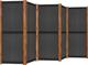 vidaXL vidaXL Parawan 5-panelowy, czarny, 350 x 180 cm