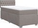 vidaXL κρεβάτι continental με στρώμα, ταουπέ, ύφασμα, 80x200 εκ.