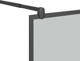 vidaXL τοίχος ντουζιέρας 100x195cm με σκουρόχρωμο γυαλί ESG, μαύρο