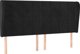 vidaXL Κεφαλάρι uszak, μαύρο, 203x23x118/128 εκ, βελούδινο