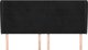 vidaXL Κεφαλάρι uszak, μαύρο, 203x23x118/128 εκ, βελούδινο