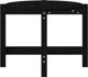 vidaXL vidaXL Stolik kawowy, czarny, 118x63x45 cm, lite drewno sosnowe