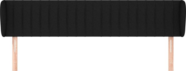 vidaXL Αντάμ Ζαγκόουκερ, μαύρο, 203x23x78/88 εκ., ύφασμα