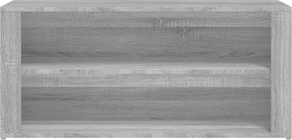 vidaXL Ντουλάπα παπουτσιών, γκρι δρυς Sonoma, 100x35x45 cm