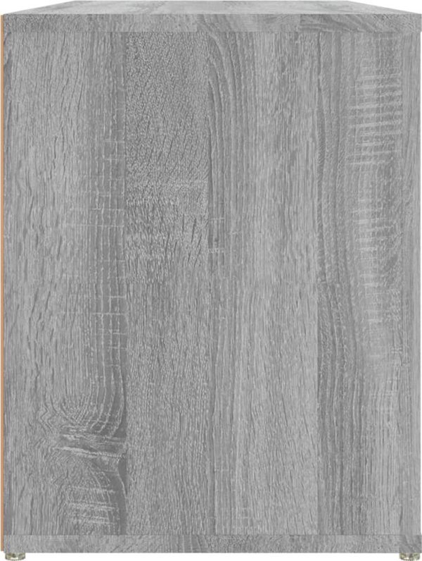 vidaXL Ντουλάπα παπουτσιών, γκρι δρυς Sonoma, 100x35x45 cm