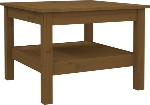 vidaXL Τραπεζάκι σαλονιού μέλι-καφέ 55x55x40 cm από μασίφ πεύκο