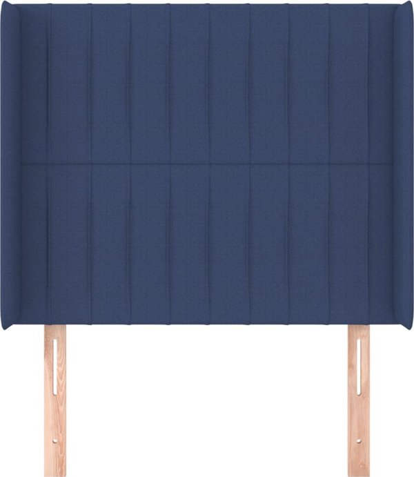 vidaXL Zaglohek uszak, niebieski, 103x16x118/128 cm, tkanina