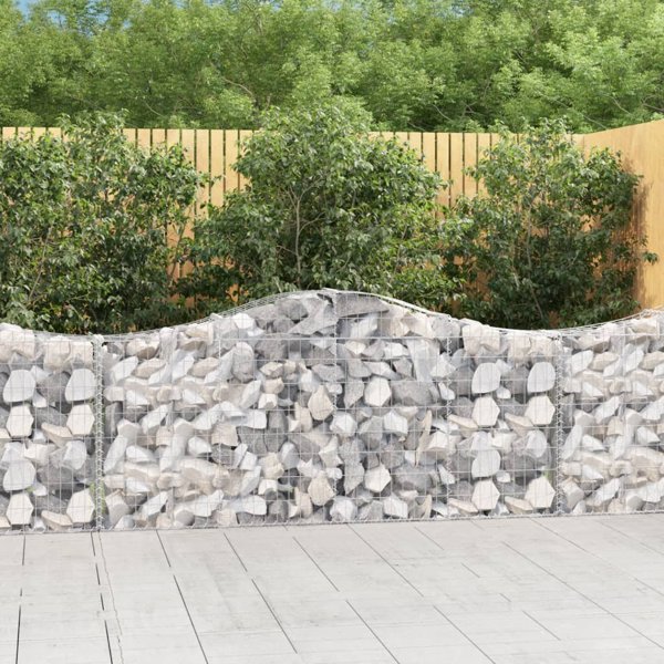 vidaXL Καλάθια γκαμπιόν, 12 τεμάχια, 200x30x80/100 εκ., γαλβανισμένο σίδερο