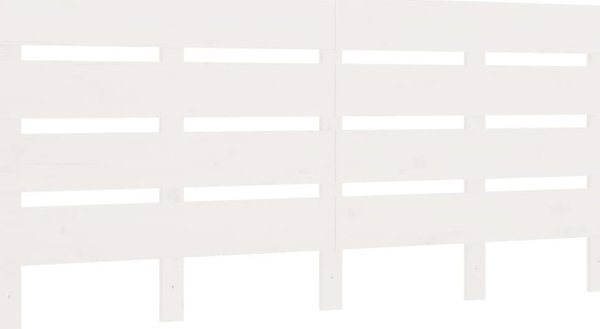 vidaXL Πλαισιο κρεβατιου, λευκο, 140 x 200 cm, μαζικο ξυλο πευκου