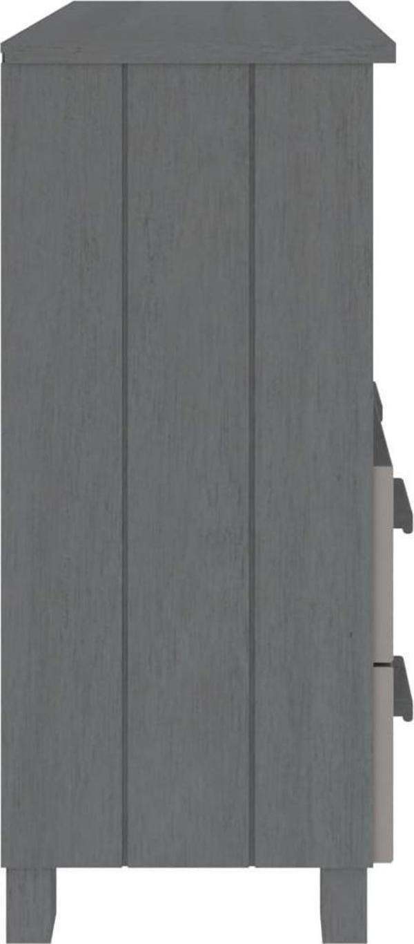 vidaXL Ράφι, σκούρο γκρι, 85x35x80 εκ., ξύλο πεύκου