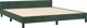 vidaXL Skeletos krevatiou me zaglowko, skouroprasino, 160x200 cm, aksamitnos