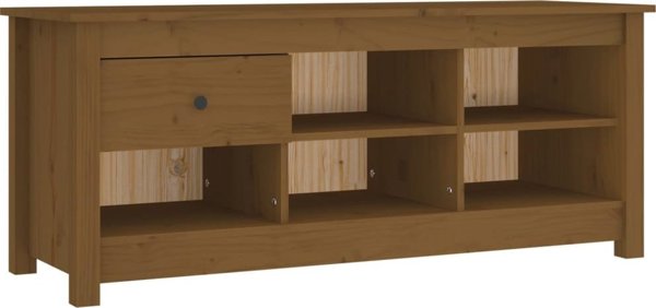 vidaXL Szafka na buty, miodowy braz, 110x38x45,5 cm, drewno sosnowe