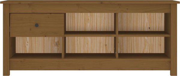 vidaXL Szafka na buty, miodowy braz, 110x38x45,5 cm, drewno sosnowe