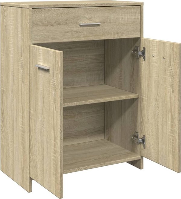 vidaXL Szafka lazienkowa, dab sonoma, 60x33x80 cm, plyta wiorowa