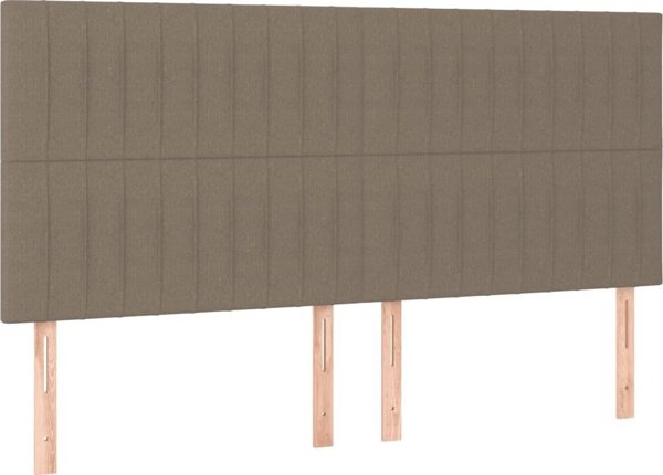 vidaXL Κρεβάτι continental με στρώμα, τυρκουάζ, 160x200 εκ., ύφασμα