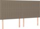 vidaXL Κρεβάτι continental με στρώμα, τυρκουάζ, 160x200 εκ., ύφασμα