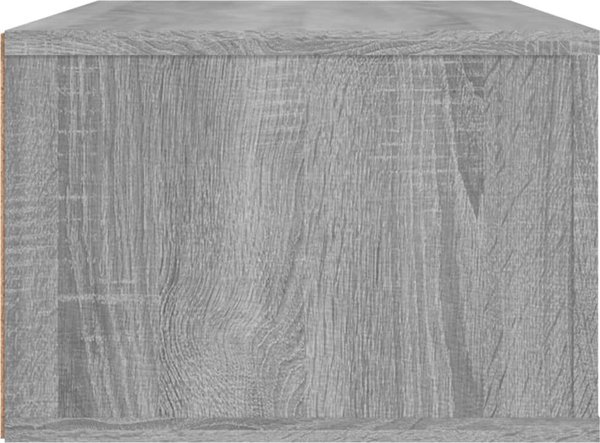 vidaXL Κρεμαστή Ντουλάπα για TV, γκρι δρύς sonoma, 80x36x25 cm