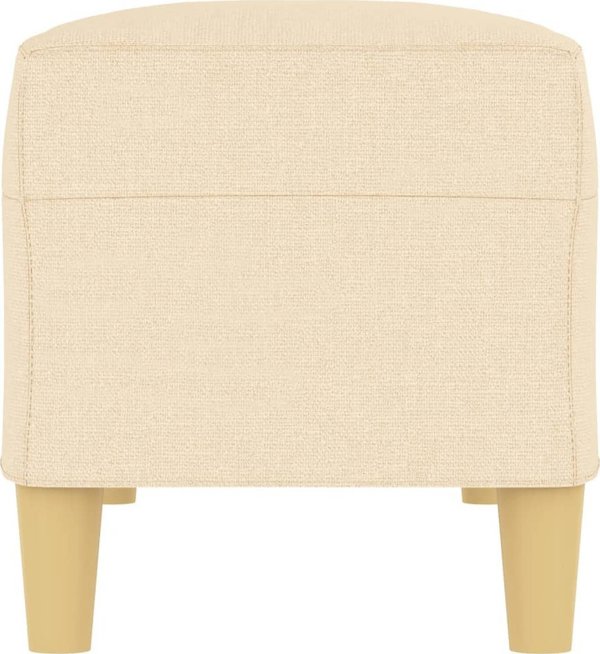 vidaXL Παγκάκι, κρεμ, 100x35x41 cm, ταπετσαρισμένο με ύφασμα
