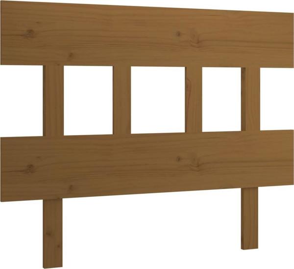 vidaXL Κεφαλάρι κρεβατιού, μέλι καφέ, 93,5x3x81 cm, ξύλο πεύκου