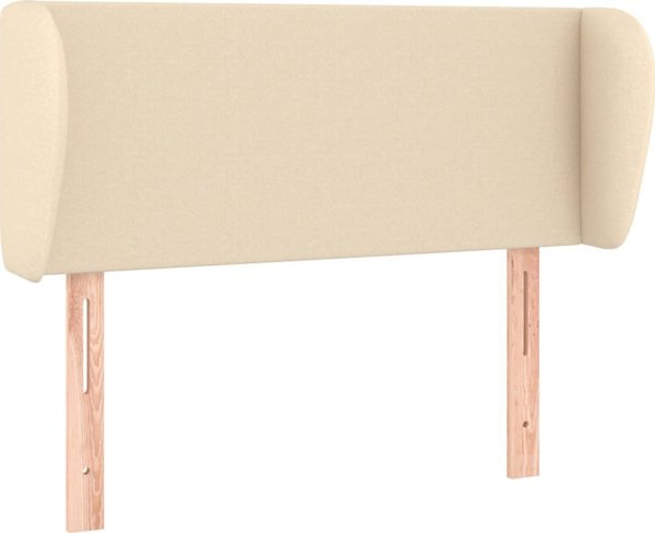 vidaXL Zaglowek Uszak, Κρεμ, 103x23x78/88 cm, Ύφασμα
