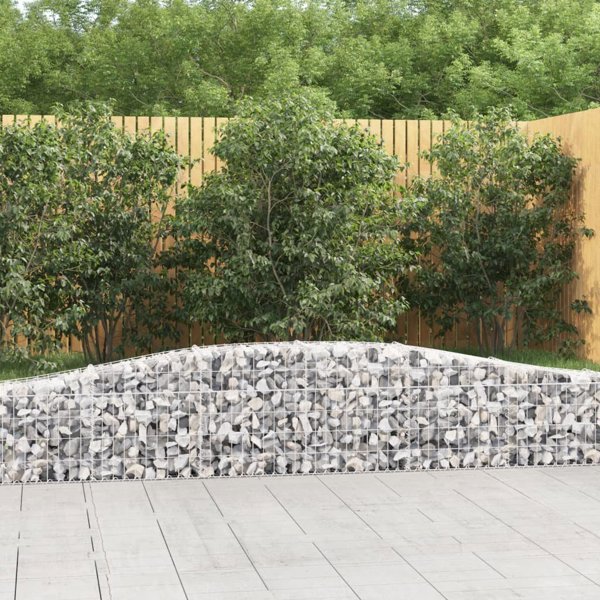vidaXL Καλάθια γκαμπιόν, 7 τεμ., 400x30x40/60 εκ., γαλβανισμένο σίδερο