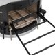 vidaXL vidaXL Piecyk kempingowy na drewno, srebrny, 45x25x26 cm, stalowy