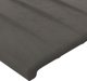 vidaXL Κεφαλάρι κρεβατιού με LED σκούρο γκρι 203x16x78/88 cm βελούδο