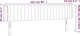 vidaXL Κεφαλάρι κρεβατιού με LED σκούρο γκρι 203x16x78/88 cm βελούδο