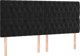 vidaXL Μαύρο Κρεβάτι Continental με Στρώμα, 180x200 cm, Βελούδινο