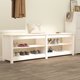 vidaXL Szafka na buty, λευκή, 160x36,5x50 εκ, μασίφ ξύλο πεύκου