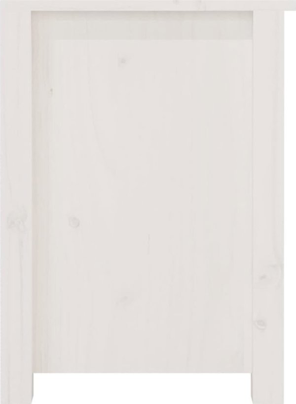 vidaXL Szafka na buty, λευκή, 160x36,5x50 εκ, μασίφ ξύλο πεύκου