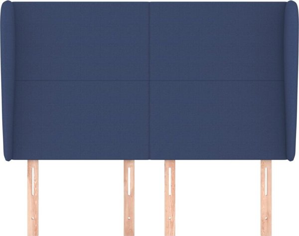 vidaXL Προσκέφαλο uszak, μπλε, 147x23x118/128 εκ., ύφασμα