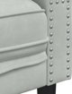 vidaXL 3-τμχ Σετ Καθιστικού Chesterfield με Κυλινδρικά Μαξιλάρια, Ανοιχτό Γκρι Βελούδο
