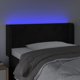 vidaXL Zaglowek do lietka me LED, czarny, 93x16x78/88 cm, aksamit