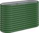vidaXL vidaXL Donica ogrodowa, malowana proszkowo stal, 114x40x68 cm, zielona