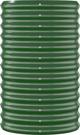 vidaXL vidaXL Donica ogrodowa, malowana proszkowo stal, 114x40x68 cm, zielona