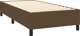 vidaXL Κρεβάτι Continental με Στρώμα 90x200 cm, Καφέ Ύφασμα