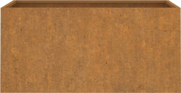 vidaXL Donica, szara, 62x30x29 cm, stal kortenowska