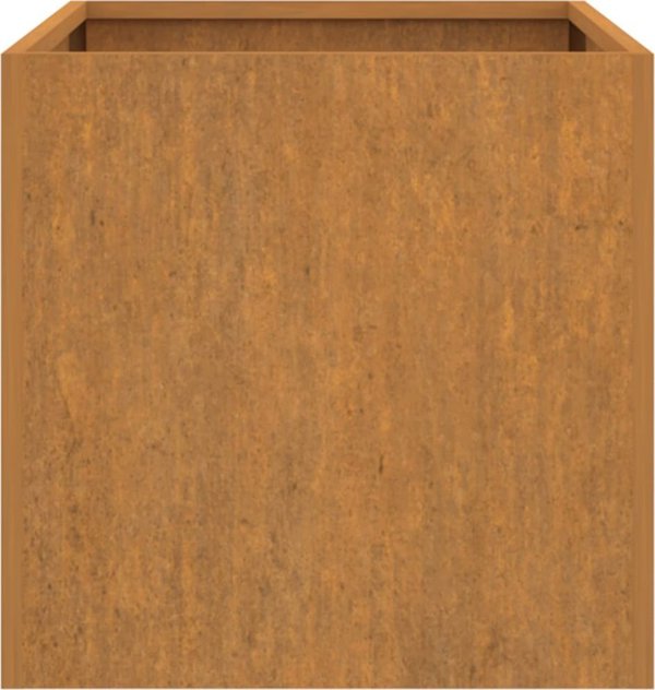 vidaXL Donica, szara, 62x30x29 cm, stal kortenowska