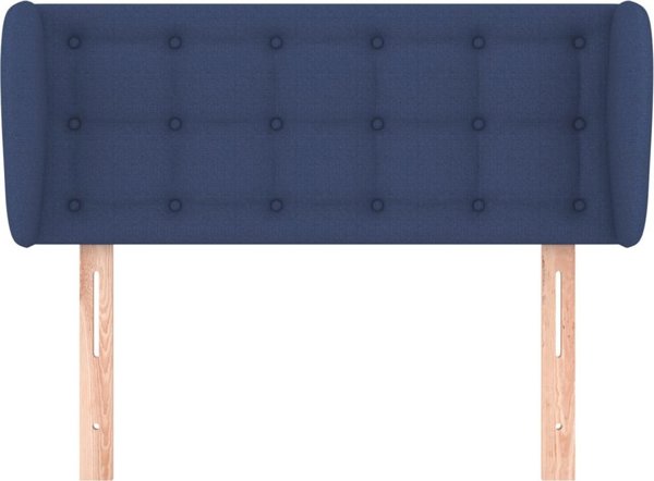 vidaXL Ταπετσαρισμένο κεφαλάρι uszak, μπλε, 93x23x78/88 cm, υφασμα