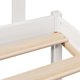 vidaXL Κρεβάτι με Ράφια χωρίς Στρώμα Λευκό 150x200 cm από Πευκο