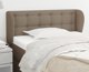 vidaXL Zaglowek uszak taupe 103x23x78/88 cm tkanina