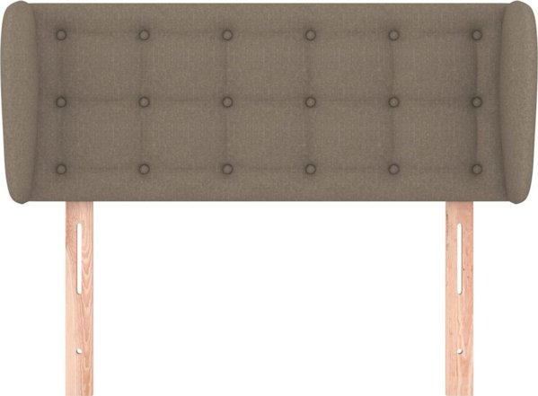 vidaXL Zaglowek uszak taupe 103x23x78/88 cm tkanina