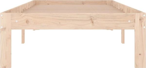 vidaXL Rama κρεβατιού από μασίφ πεύκο, 75x190 cm, μονό