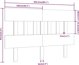 vidaXL Κεφαλάρι Κρεβατιού, Μαύρο, 203,5x3x81 εκ, Μασίφ Πεύκο