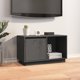 vidaXL vidaXL Szafka pod TV, szara, 74x35x44 cm, lite drewno sosnowe