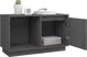 vidaXL vidaXL Szafka pod TV, szara, 74x35x44 cm, lite drewno sosnowe